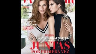 Montserrat Oliver y Yaya Kosikova en la Portada de Vanity Fair