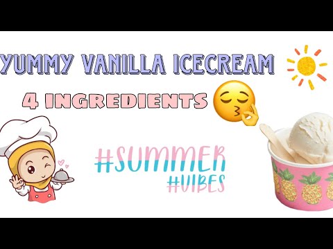 SUMMER SPECIAL RECIPE || VANILLA ICE CREAM 🍦🍨 || ONLY 4 INGREDIENTS AND EASY METHOD 😍