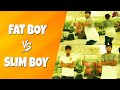 Fat Boy Vs Slim Boy Funny Comparisons Of Fat Slim Boys Sillaakki Dumma