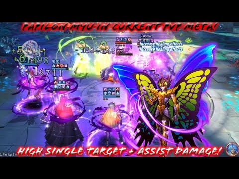 Saint Seiya: Awakening (KOTZ) - Papilon Myu in Current PvP Meta! High Single Target + Assist Damage!