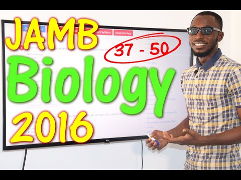 JAMB CBT Biology 2016 Past Questions 37 - 50