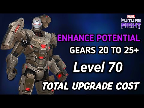 War Machine Level 70 | Enhance Potential | Gears | Total Upgrade Cost | MFF HINDI INDIA