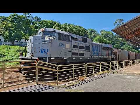 O GRANDE TREM PARTINDO DE GARÇAS DE MINAS - IGUATAMA MG! MAQUINISTA SE PREPARA PARA PARTIR!