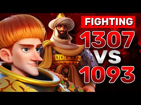 1307 vs 1093 KvK Fighting! || Rise of Kingdoms