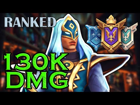 130k DMG Binary Star JENOS Gameplay (17 Kills) Paladins Ranked