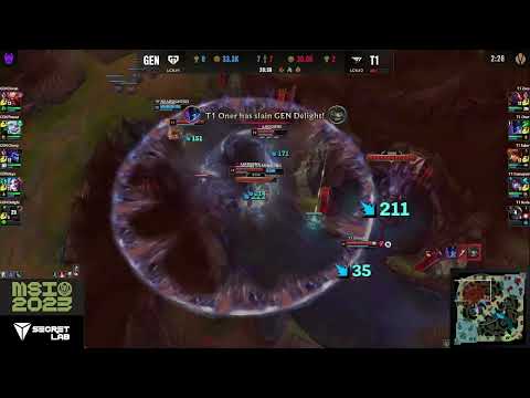 T1 Gumayusi Triple Kill to destroy GEN in team fight!