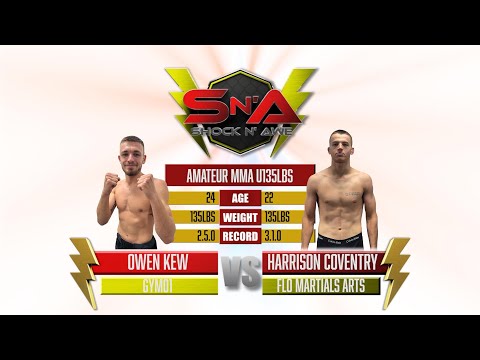 Shock N Awe 35 - Owen Kew vs Harrison Coventry - Bantamweight Amateur MMA 135lbs