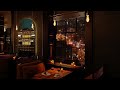 Cozy New York Restaurant ambience - Relaxing Jazz music, rain, city lights  [3 hours]