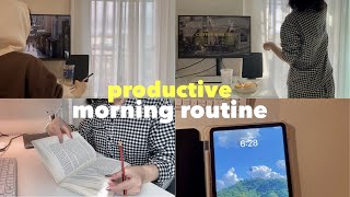 productive morning habits | advice for improving productivity | recent news | SunnyVlog 산니