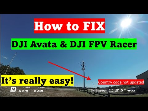 Fix "Country Code Not Updated" DJI Avata & DJI FPV drone