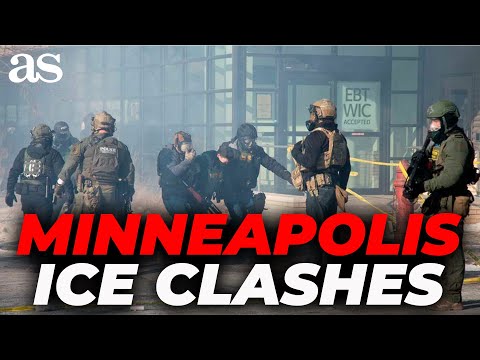 MINNEAPOLIS turns into WAR ZONE: SHOCKING aerial footage shows ICE CLASHES