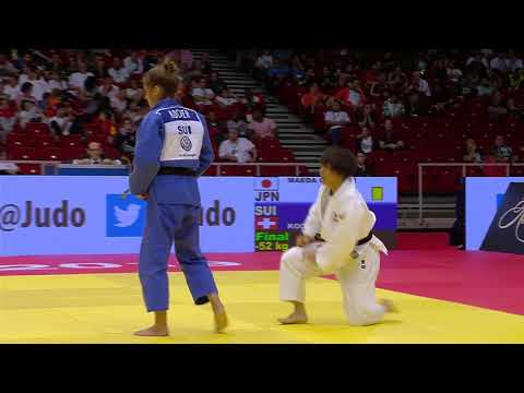 MAEDA (JPN) vs KOCHER, Fabienne (SUI) Judo Grand Prix Budapest 2019. Final 52 kg