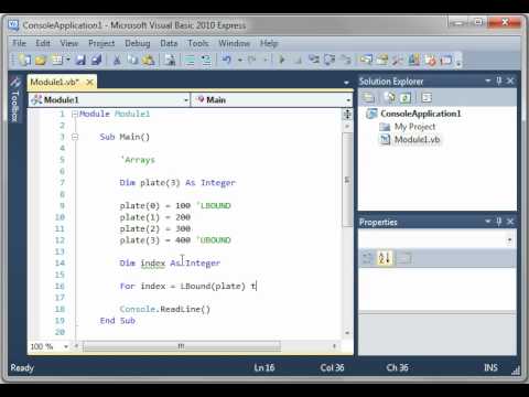 Visual Basic Tutorial Arrays Part 12