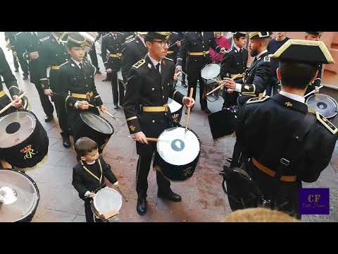 Hugo y su tambor con la Agrupación Musical Virgen de Los Reyes (Sevilla) 2020