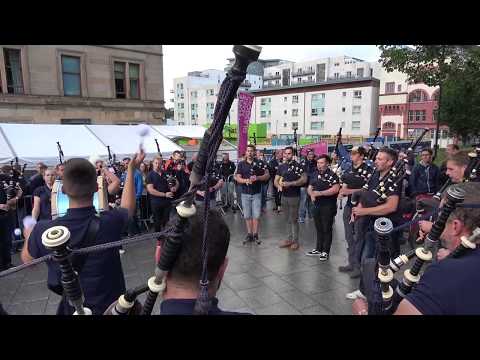 Worlds 2018 - Vale of Atholl Pipe Band - Medley No2 at the National Piping Centre
