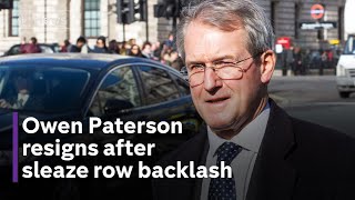Tory MP Owen Paterson resigns amid backlash over lobbying row