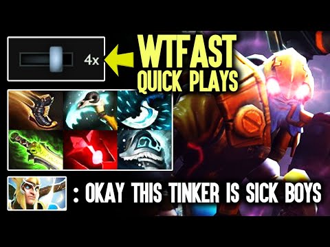 Is This Gameplay On 4x Forward Or His Plays Are Too Damn Fast - WTFast Radical Tinker Dota 2