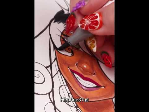 Drawing Hera from Epic The Musical