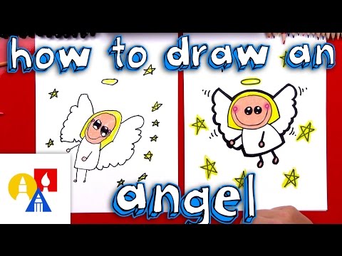 How To Draw A Cartoon Angel