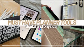 *my* MUST HAVE 2024 PLANNER ESSENTIALS for digital and paper planning 💻✏️🖊️📒