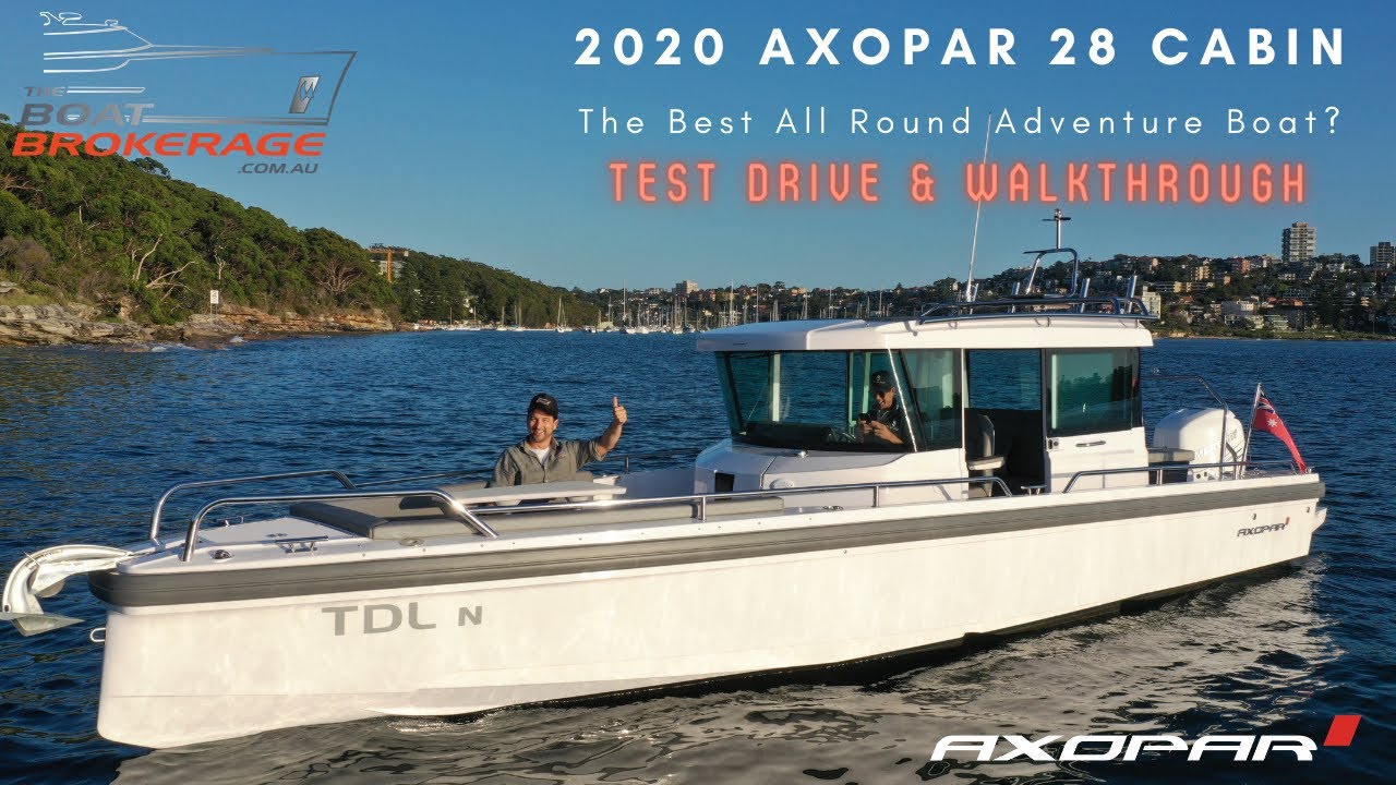 2020 Axopar 28 Cabin - Walkthrough & Test Drive
