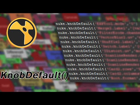 Set Knob Default in Nuke #compositing #nuke #python