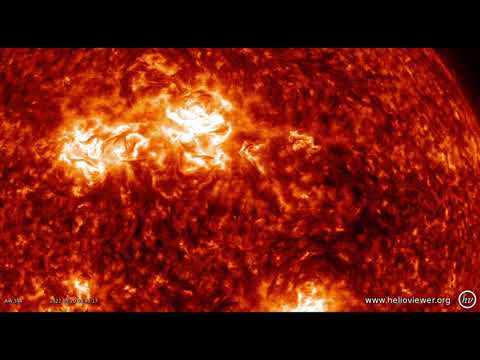 Enormous sunspot ablaze with activity in mesmerizing view