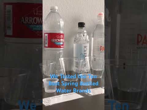 Testing the 10 Most Popular Spring Bottled Water Brands #watertest