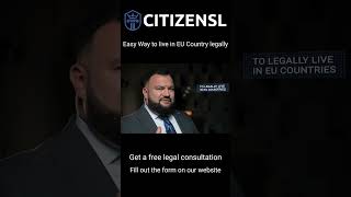 Easy Way to live in EU Country legally. Visa or Residence permit not needed!