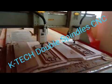 Double Head CNC Wood & Acrylic Carving Machine