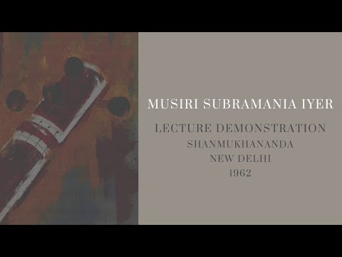 Lec-dem by Musiri Subramania Iyer l EXPLORE – Part 1 l MOPA