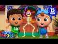 Skeleton Party Chumbala Cachumbala Dance Little Angel Kids Songs Nursery Rhymes
