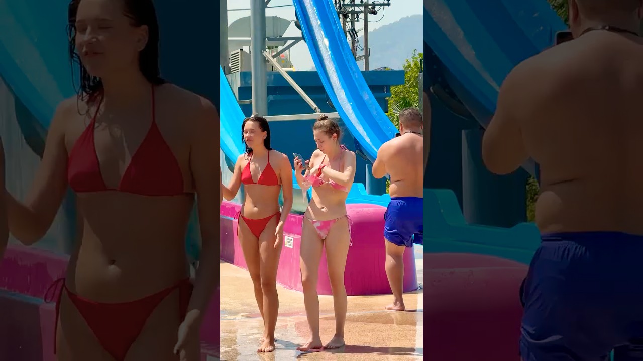 🇹🇭Water Park Fun Summer Holiday Wonderful Sunny Day 16⛱️ #waterpark #waterslide