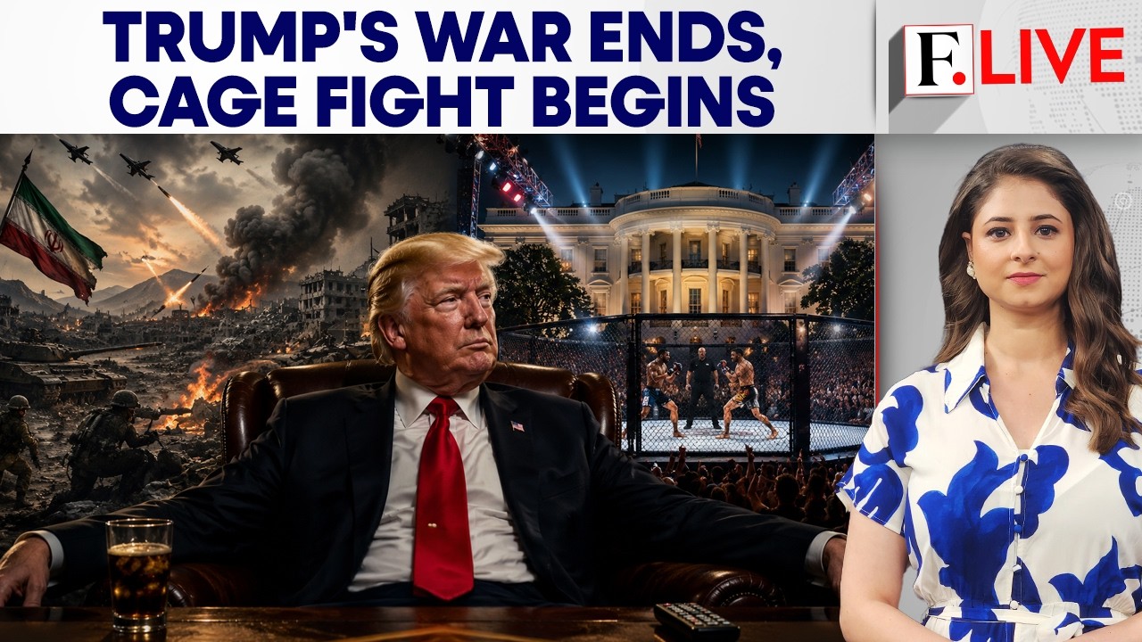 Trump Watches UFC as US-Iran Announce End of War, Reopening of Hormuz | Firstpost Live | N18G