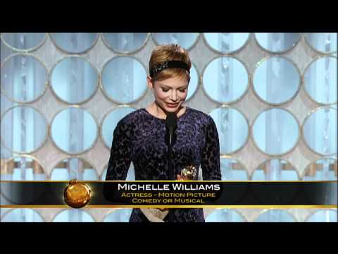 Michelle Williams Best Actress Motion Picture Comedy Or Musical  - Golden Globes 2012