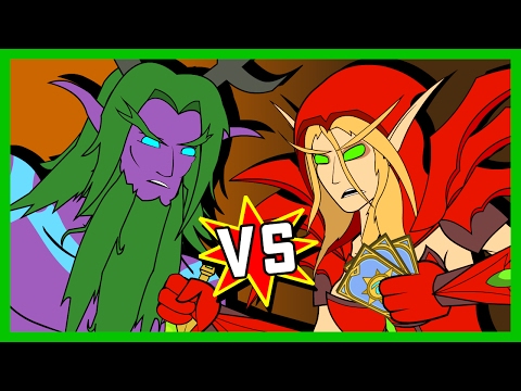 馬爾福裡恩對瓦萊拉：爐石卡通片|沃倫奇動畫 (Malfurion v Valeera: A Hearthstone Cartoon | Wronchi Animation)