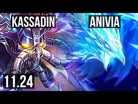 KASSADIN vs ANIVIA (MID) | 14/1/4, Legendary, 800+ games, 1.0M mastery | NA Diamond | 11.24