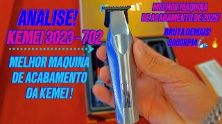 MELHOR MÁQUINA DE ACABAMENTO?! Avaliação da Kemei 3023-702 | BRUTA DEMAIS!