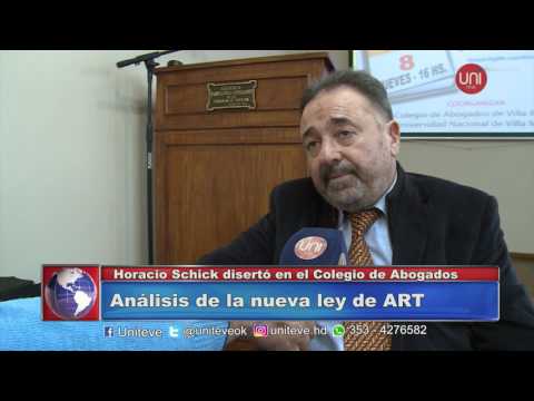 Colegio de Abogados, ley ART - Dr. Horacio Schick