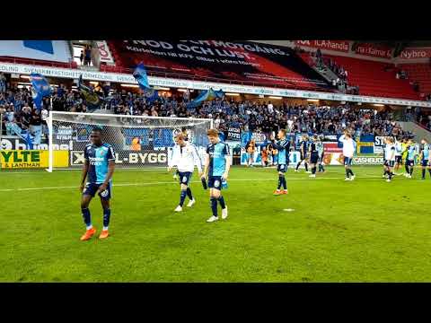 Djurgården firar 1-0 seger mot Kalmar FF på Guldfågeln Arena 22  Juli 2019