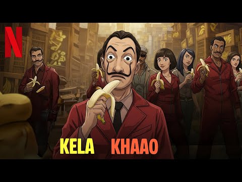 KELA KHAO 😂 | Money Heist “Bella Ciao” FUNNY Desi Remix Song | Viral Banana Song 2025