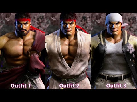 Street Fighter 6 - ALL Characters Outfits Costumes Skins in Intros & Victory Poses SF6 HD 1080p 60fp