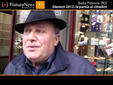 Elezioni Badia Polesine 2012: la parola ai cittadini | PianuraNews.TV