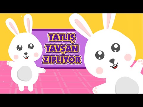 Tatlış Tavşan Zıplıyor | Eğlenceli Çocuk Dans Şarkısı  | Tatlış Tavşan