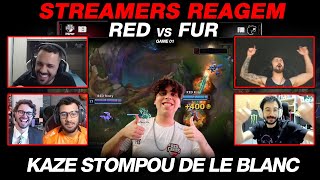 🚨 STREAMERS REAGEM o KAZE pegou LE BLANC e ACABOU com O GAME! RED x FURIA