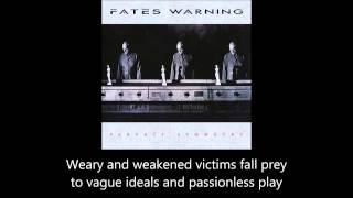 Fates Warning - Part Of The Machine (Lyrics)