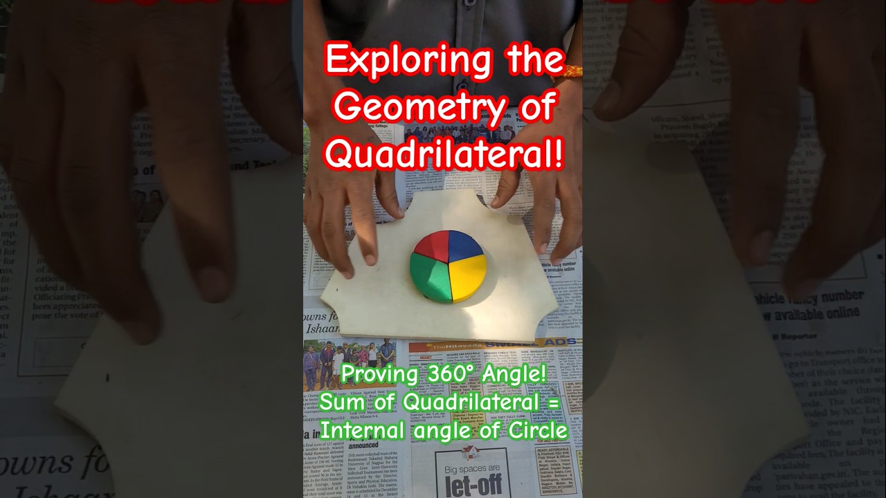 Exploring Geometry of Quadrilaterals: Proving the 360° Angle Sum #planmystudy
