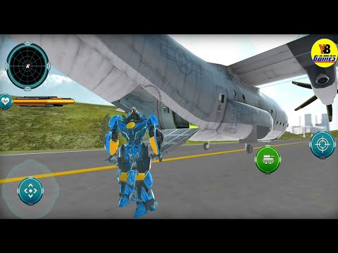 Stealth Robot Car,Tank,Jet Transform Transportation Game - Android Gameplay Fullhd 60fps
