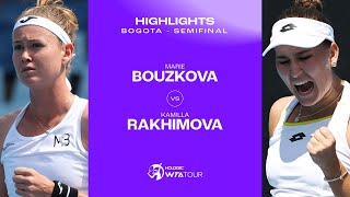 Теннис Marie Bouzkova vs. Kamilla Rakhimova | 2024 Bogota Semifinal | WTA Match Highlights
