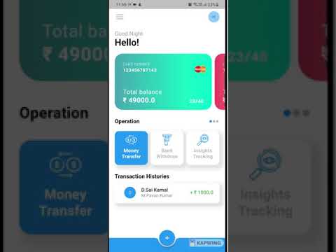 Basic Banking Mobile Application Using Flutter And Sqlite